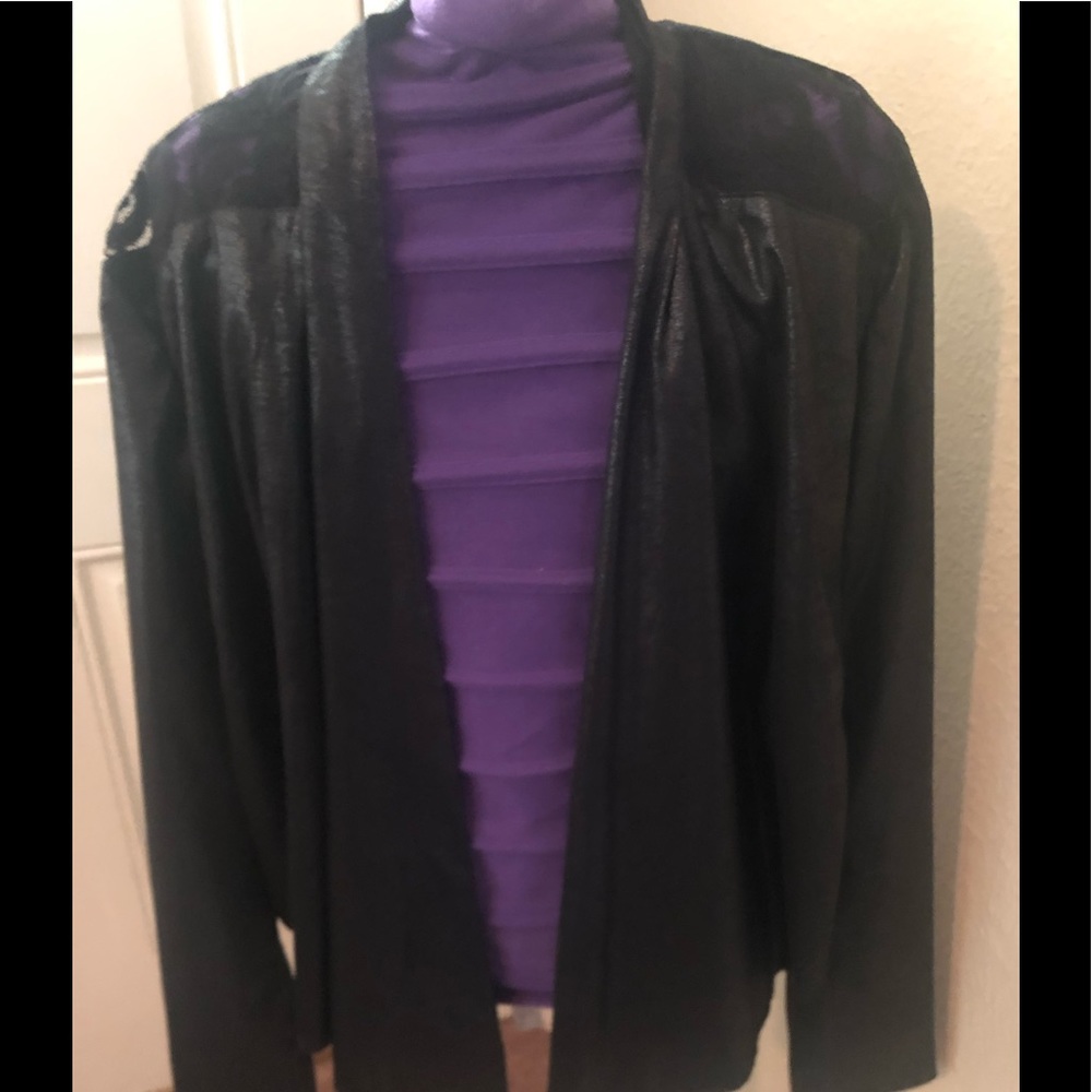 INC Black Jacket with lace